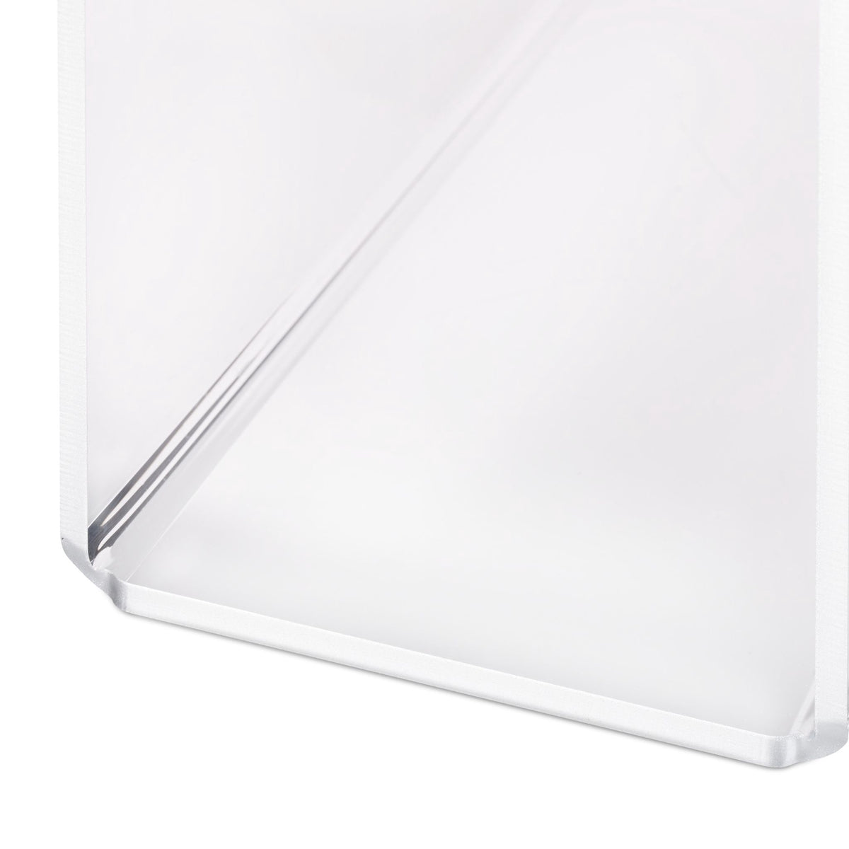 Magazine rack in transparent acrylic