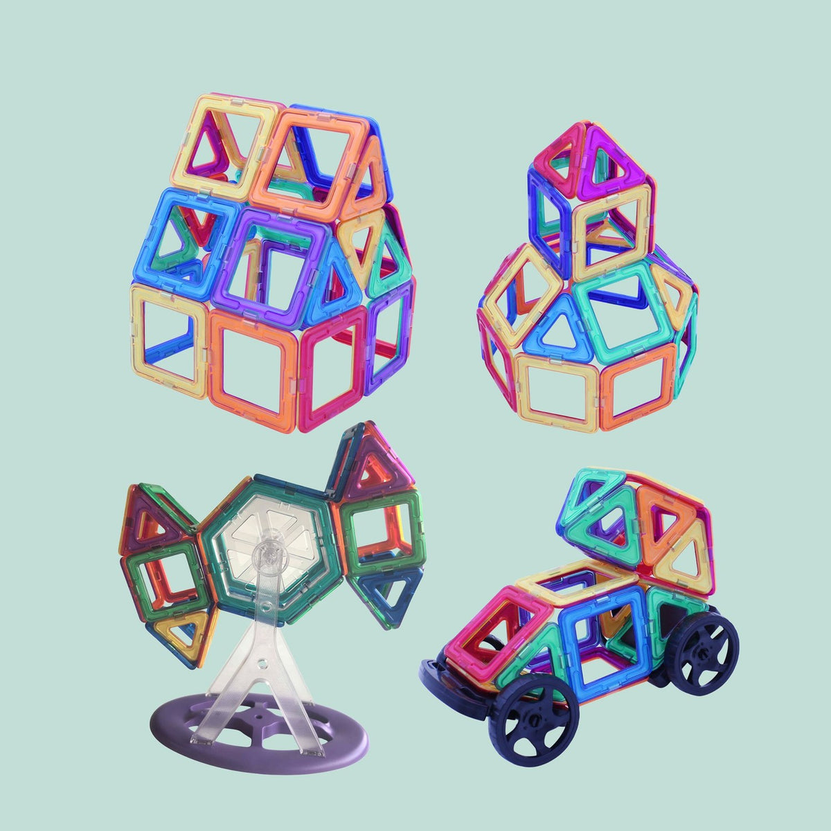 Magnetic Building Blocks Set for Kids – 50 Pieces