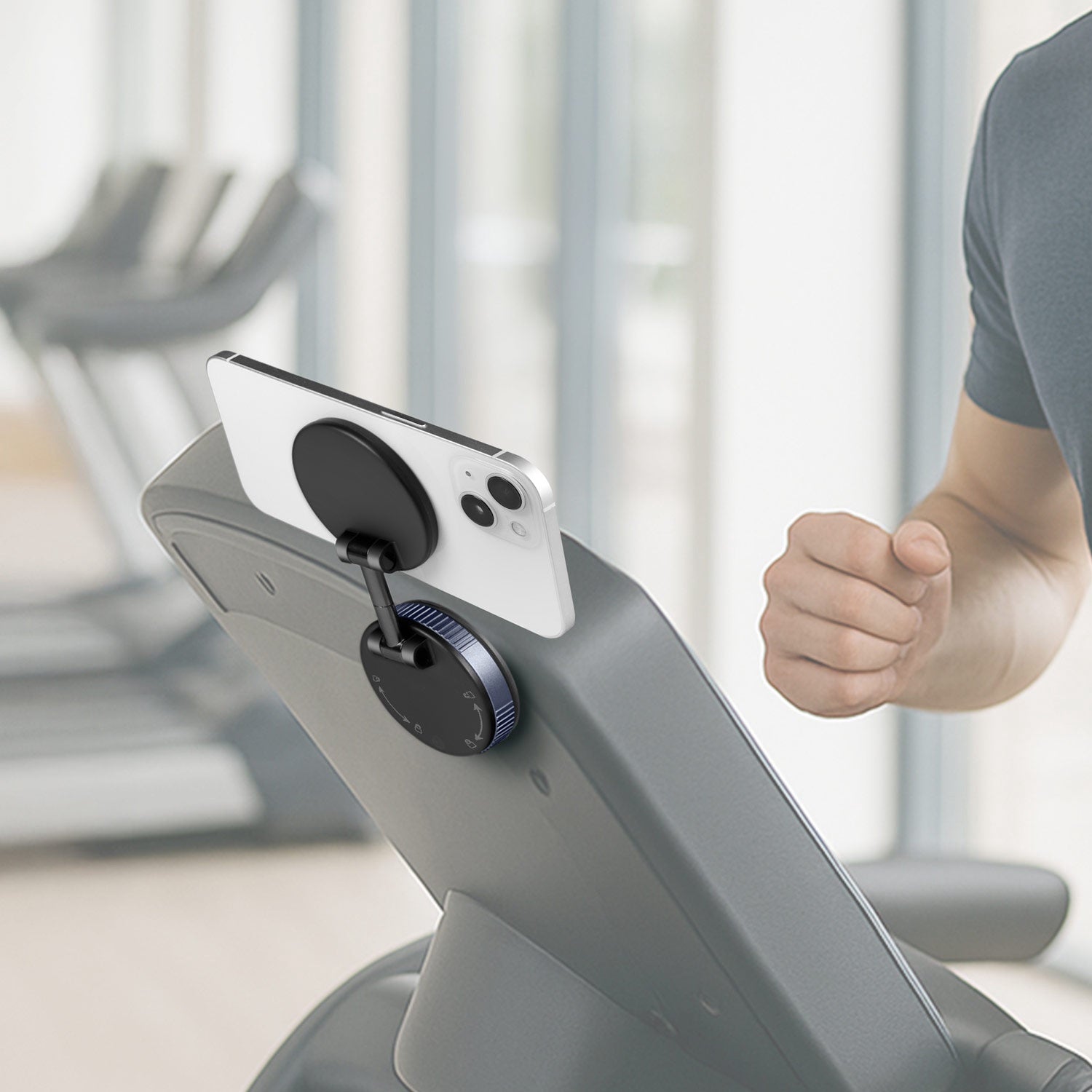 Magnetic Phone Holder with Vacuum Mount, Adjustable, Foldable