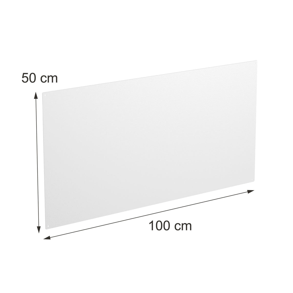 Magnetic Steel White Board, 50x100 cm, Wipe-Clean Surface