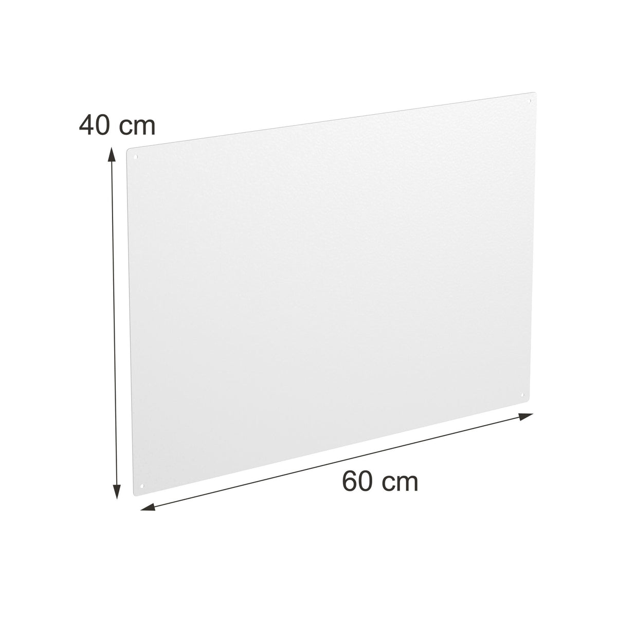 Magnetic Steel White Board, 60x40 cm, Wipe-Clean Surface