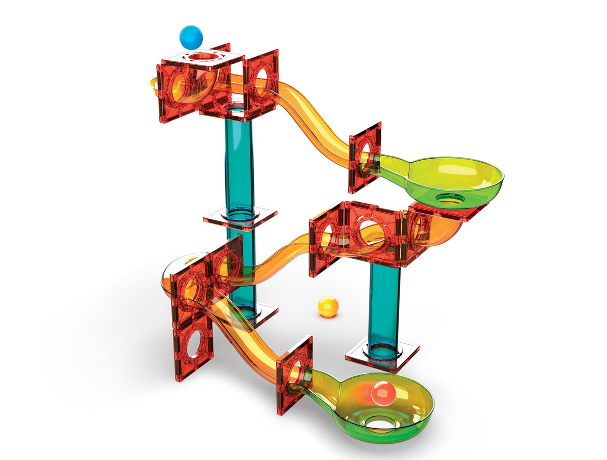 Magnetic Tiles Marble Run Set, 45 Pieces