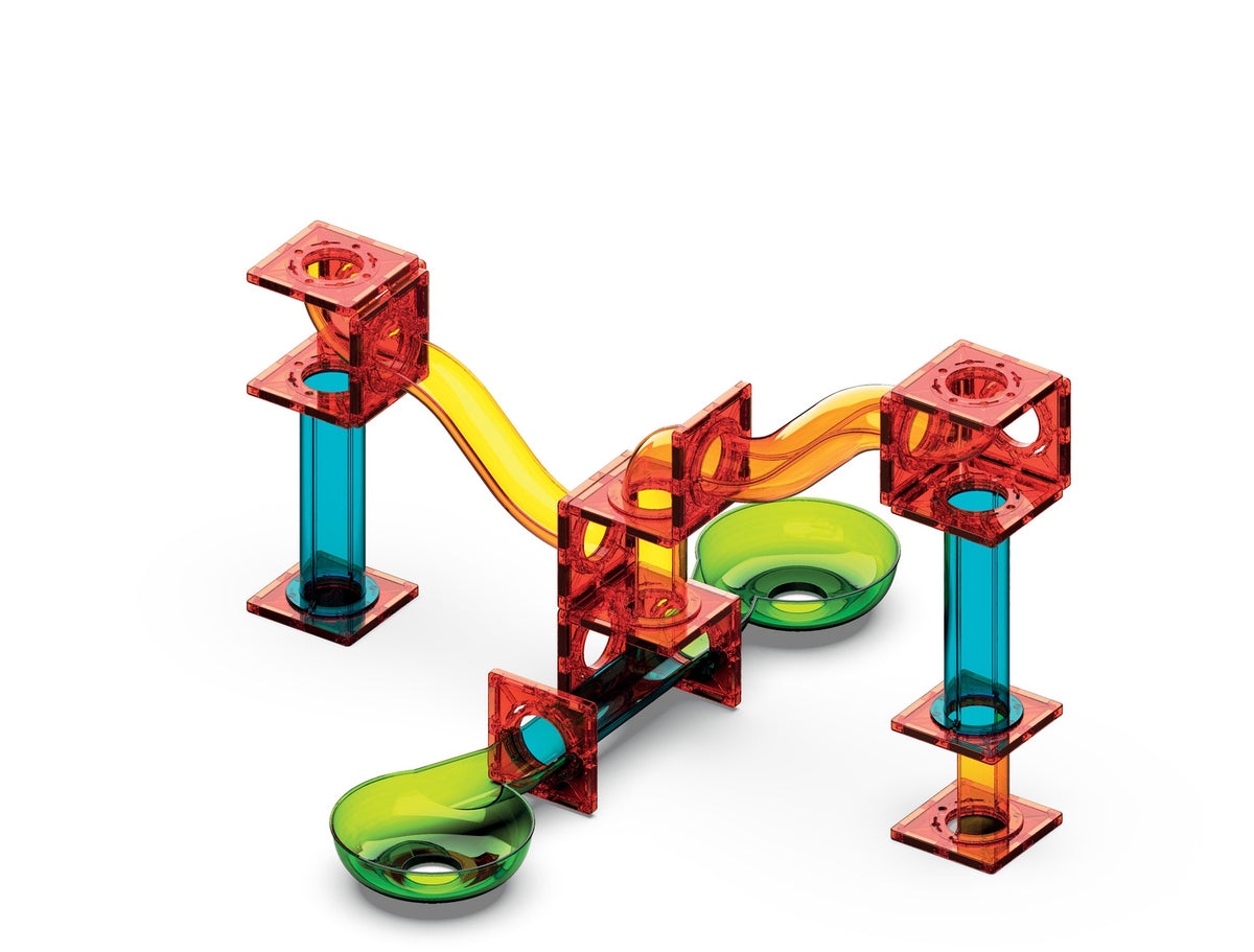 Magnetic Tiles Marble Run Set, 45 Pieces
