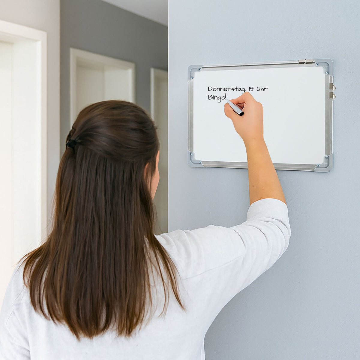 Magnetic Whiteboard 30x40 cm with Markers and Magnets