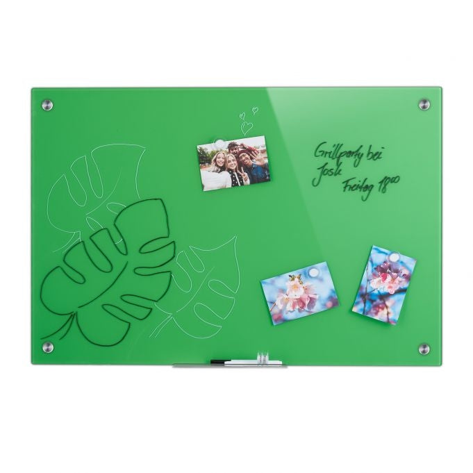 Magnetic glass board