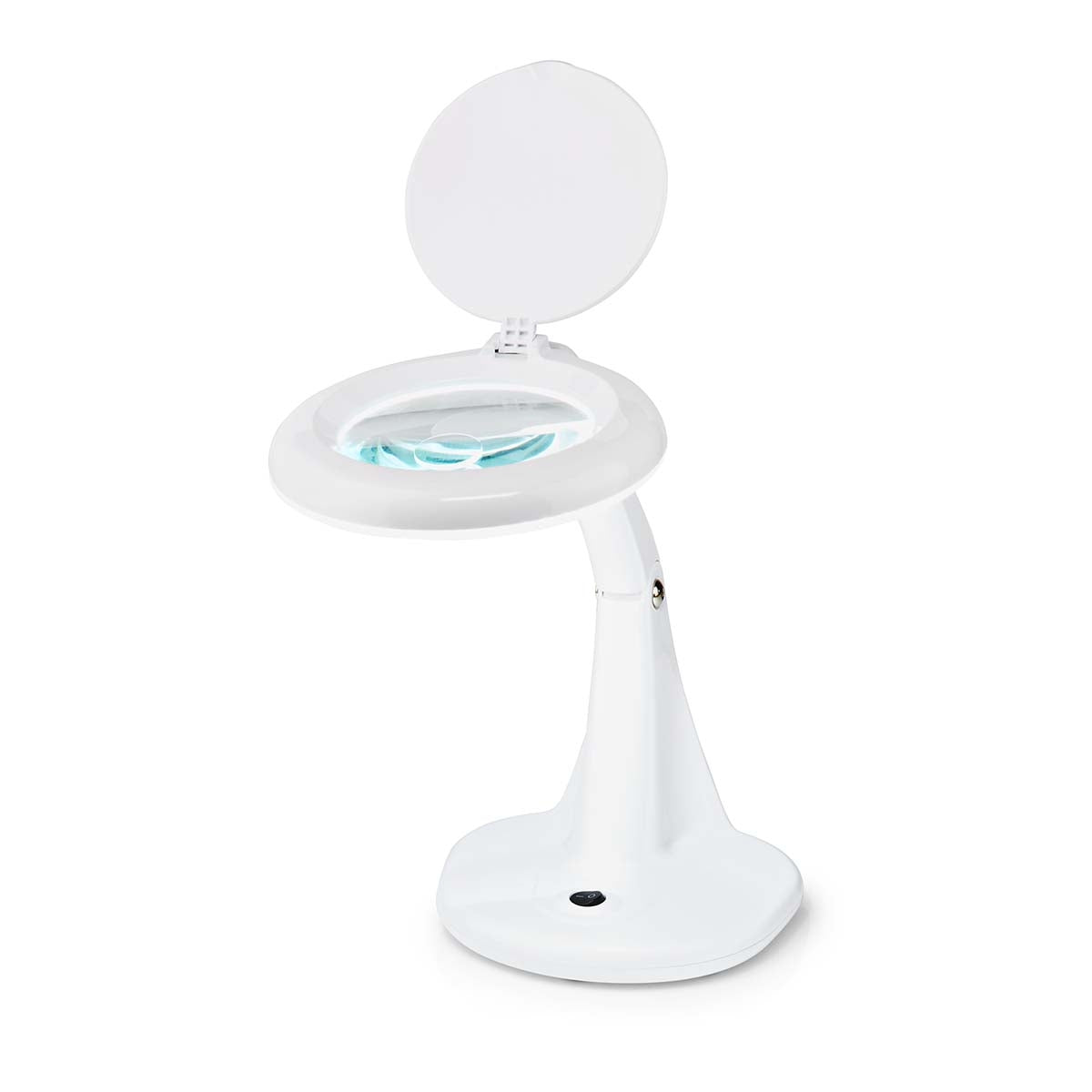 Magnifying glass Table lamp | Lens strength: 3 + 12 Diopter | 6500 K| 6.5 W| 585 lm | White