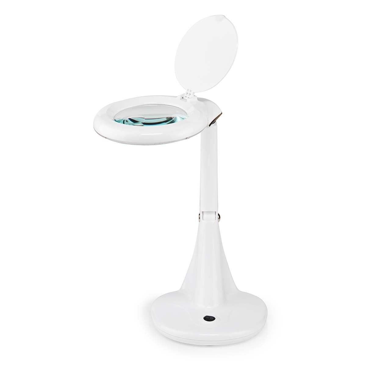 Magnifying glass Table lamp | Lens strength: 3 + 12 Diopter | 6500 K| 6.5 W| 585 lm | White