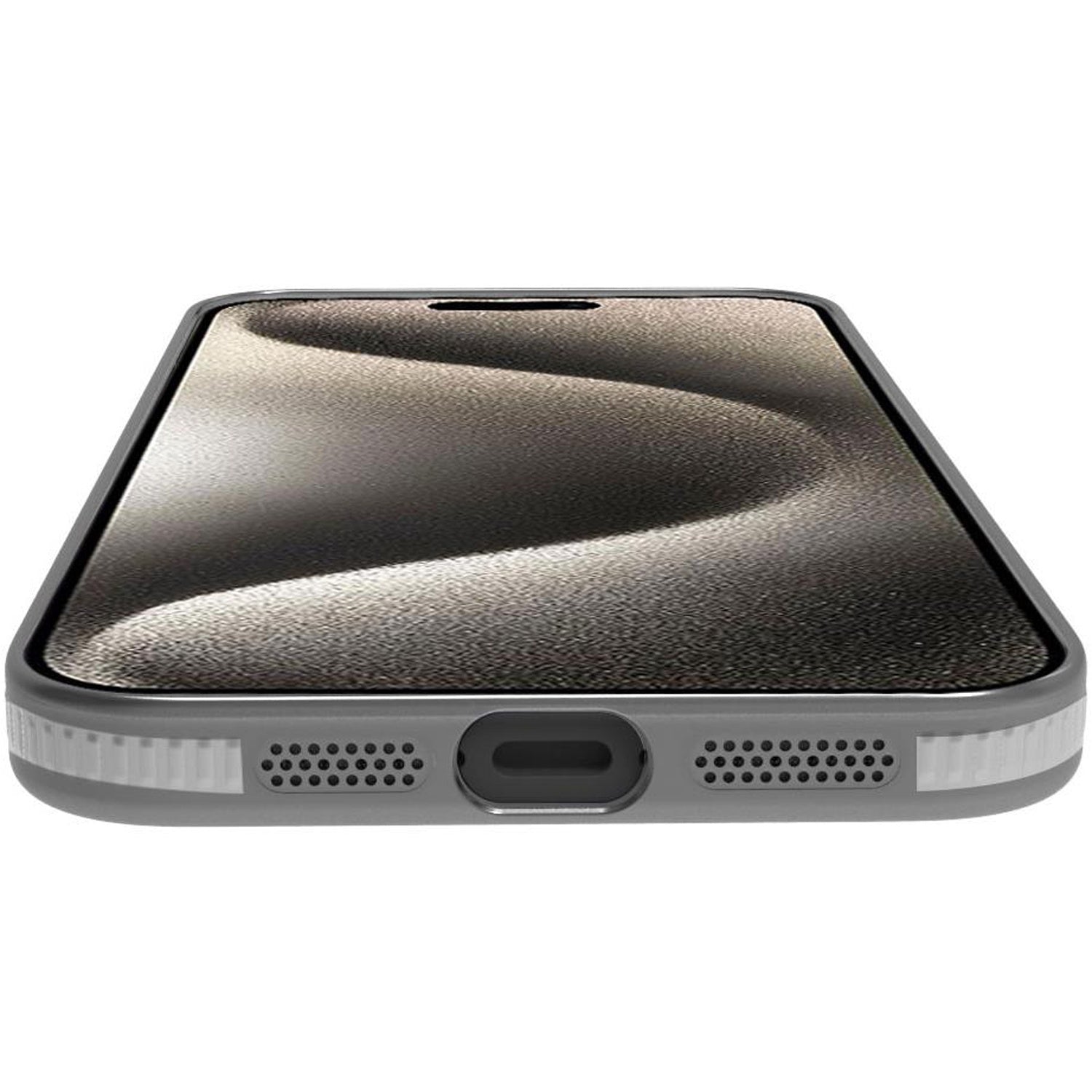 Magsuit MagSafe compatible case iPhone 16 semi-transparent Black