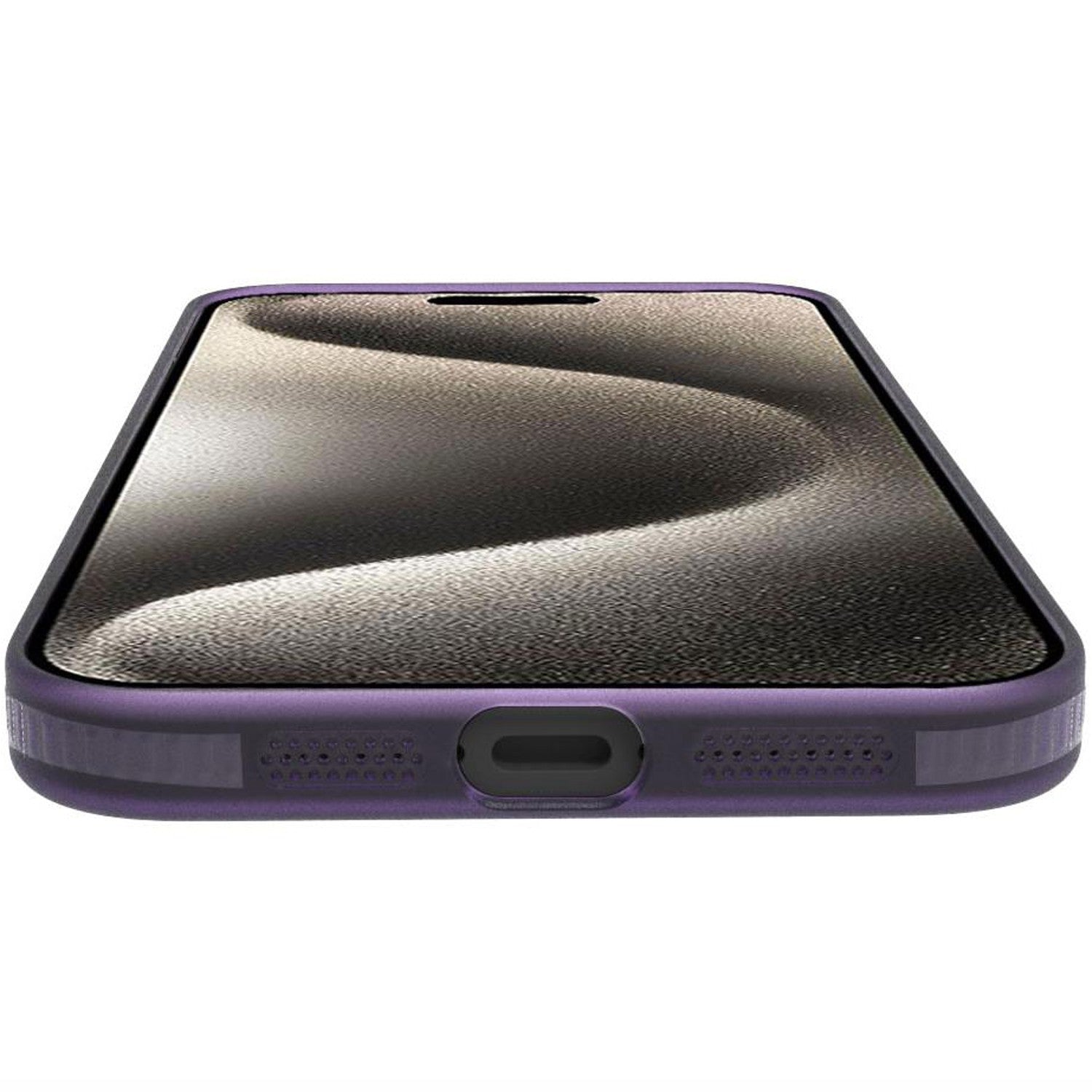 Magsuit MagSafe compatible case iPhone 16 semi-transparent Purple