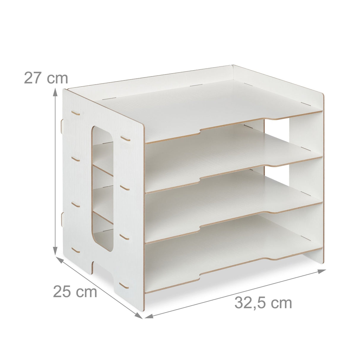 Mailbox in MDF with 3 compartments