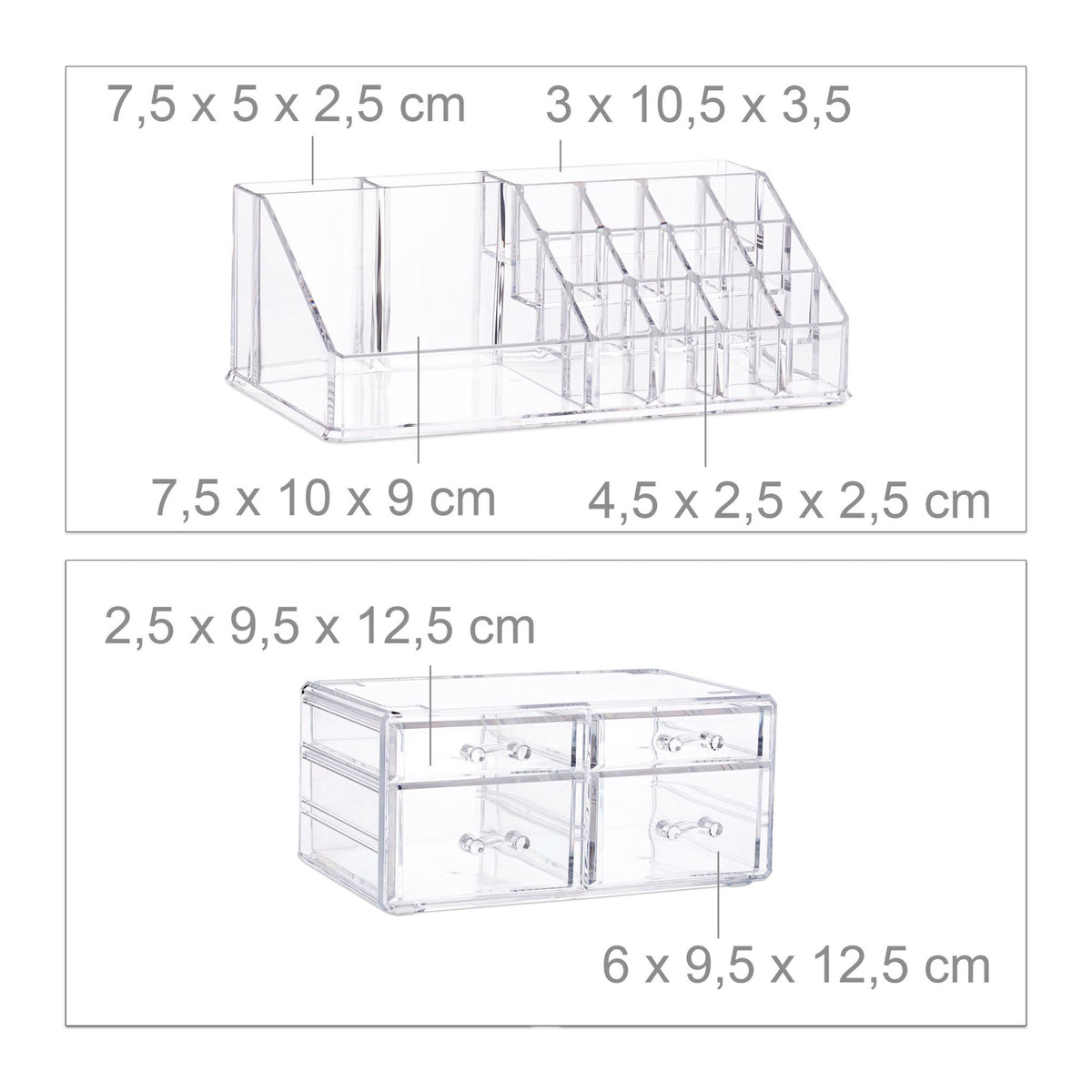 Make-up holder with 4 drawers