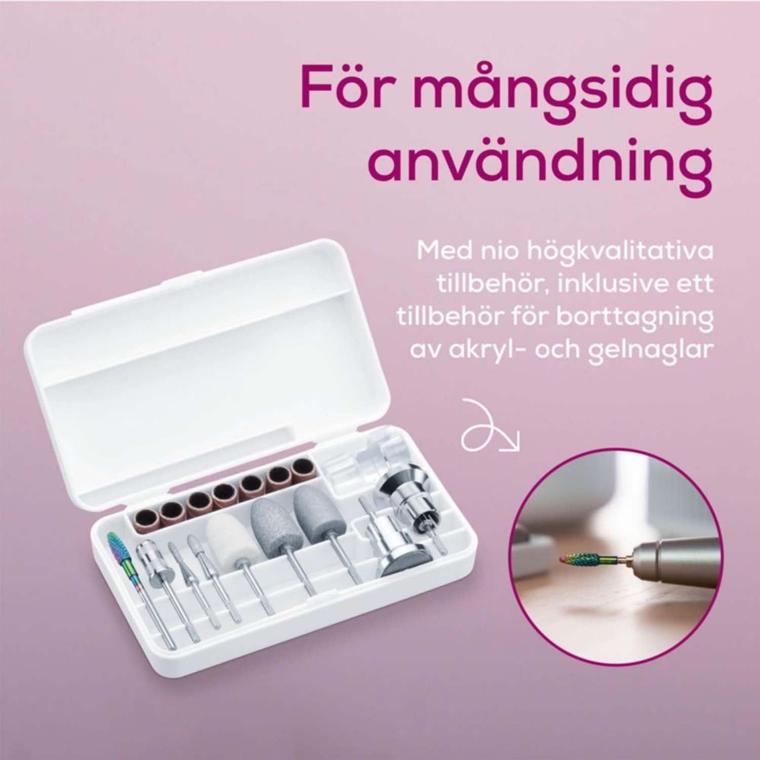 Manicure & Pedicure Station, 3-in-1 Electric Tool