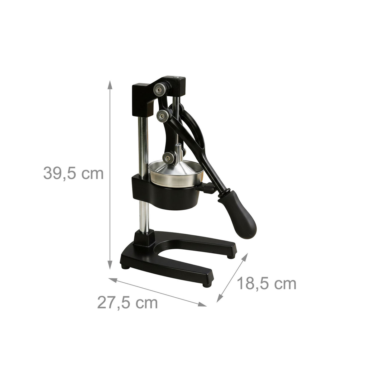 Manual Citrus Press – Cast Iron, Stainless Steel Sieve