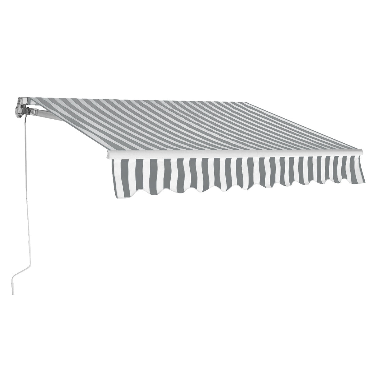 Manual Retractable Balcony Awning 300 x 250 cm, PU-Coated
