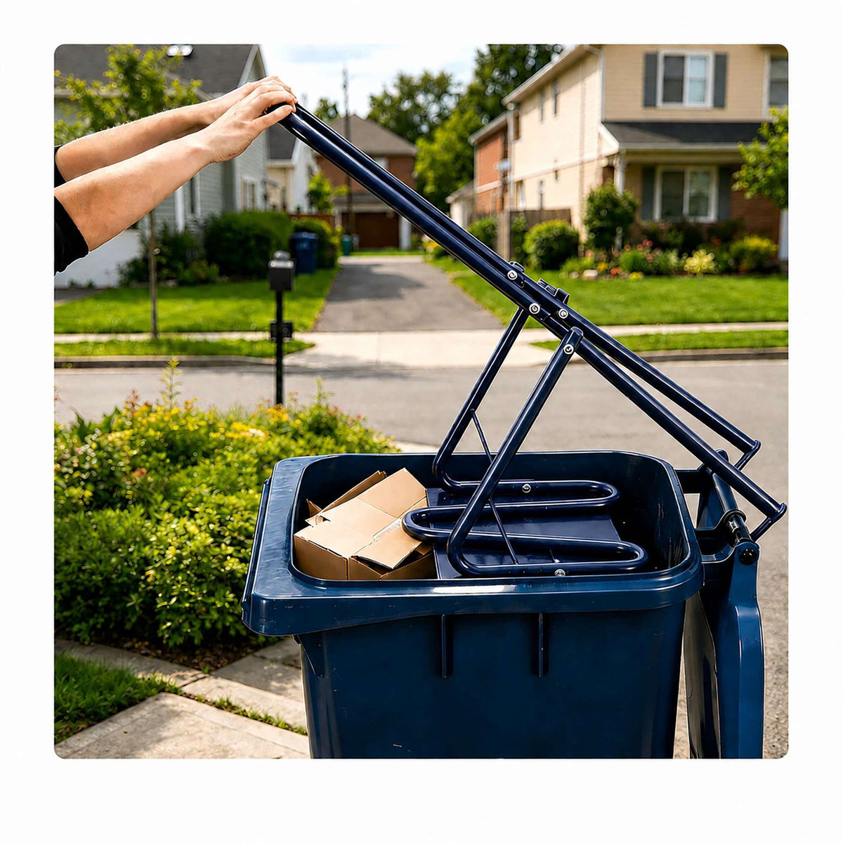 Manual Steel Waste Compactor for Household Bins