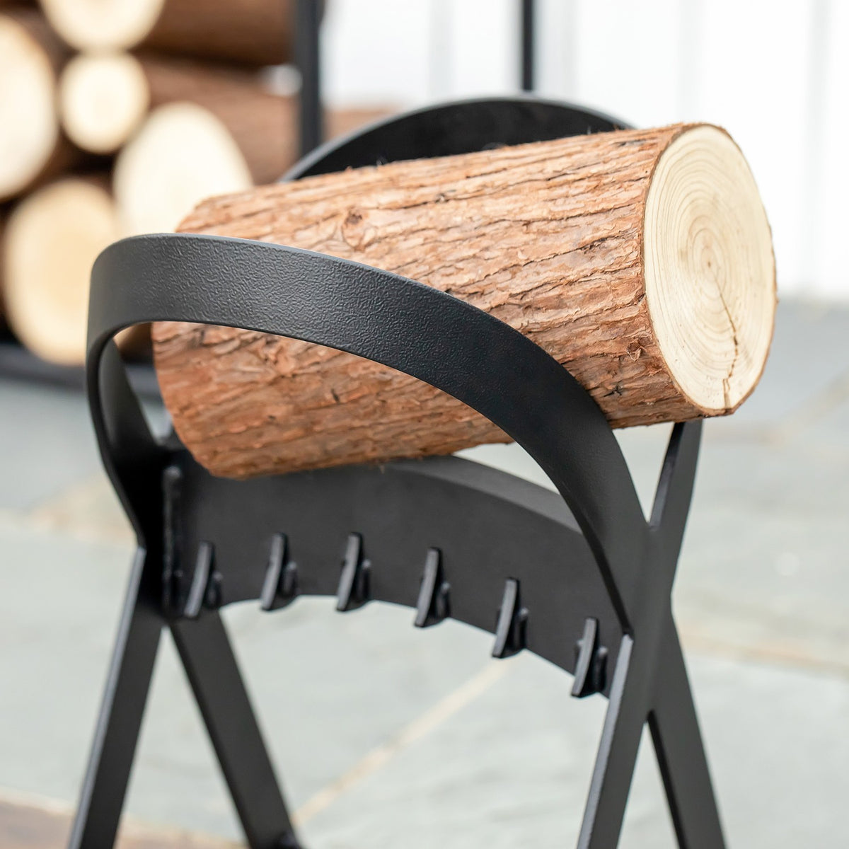 Manual Wood Splitter Carbon Steel For Home Camping Outdoor Quick Firewood Splitter