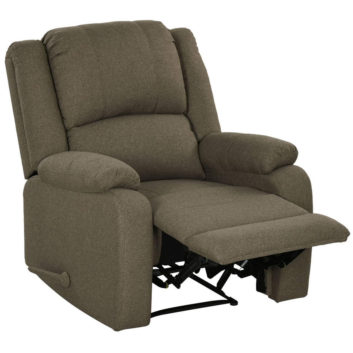 Manual relaxation chair, load capacity up to 150 kg, TV chair with reclining function, TV chair with side handle, footrest, for living room