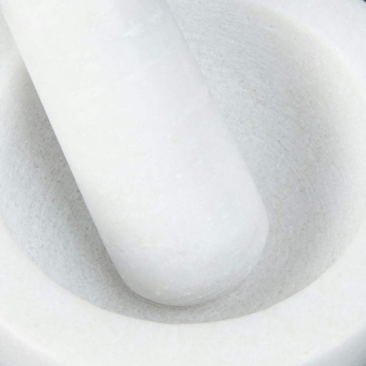 Marble Mortar and Pestle – Round, Unpolished Interior