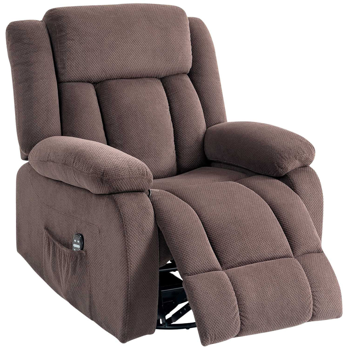 Massage Chair, 8 Vibration Points, 5 Modes, Heated, Brown