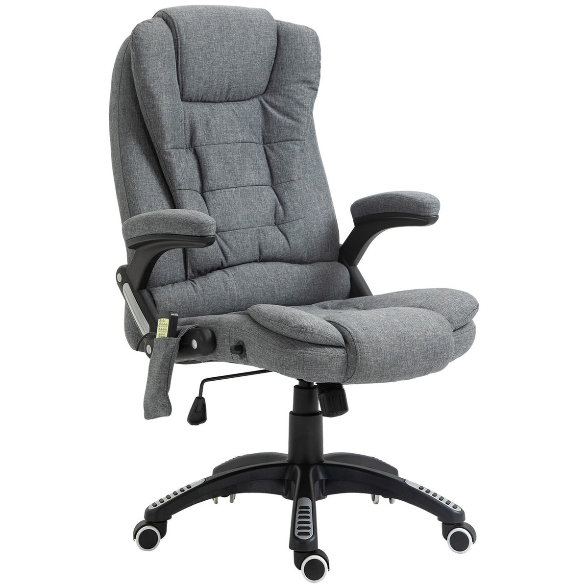 Massage Chair Executive Chair Office Chair Height Adjustable Ergonomic Massage Gray 67 X 74 X 116-126 Cm