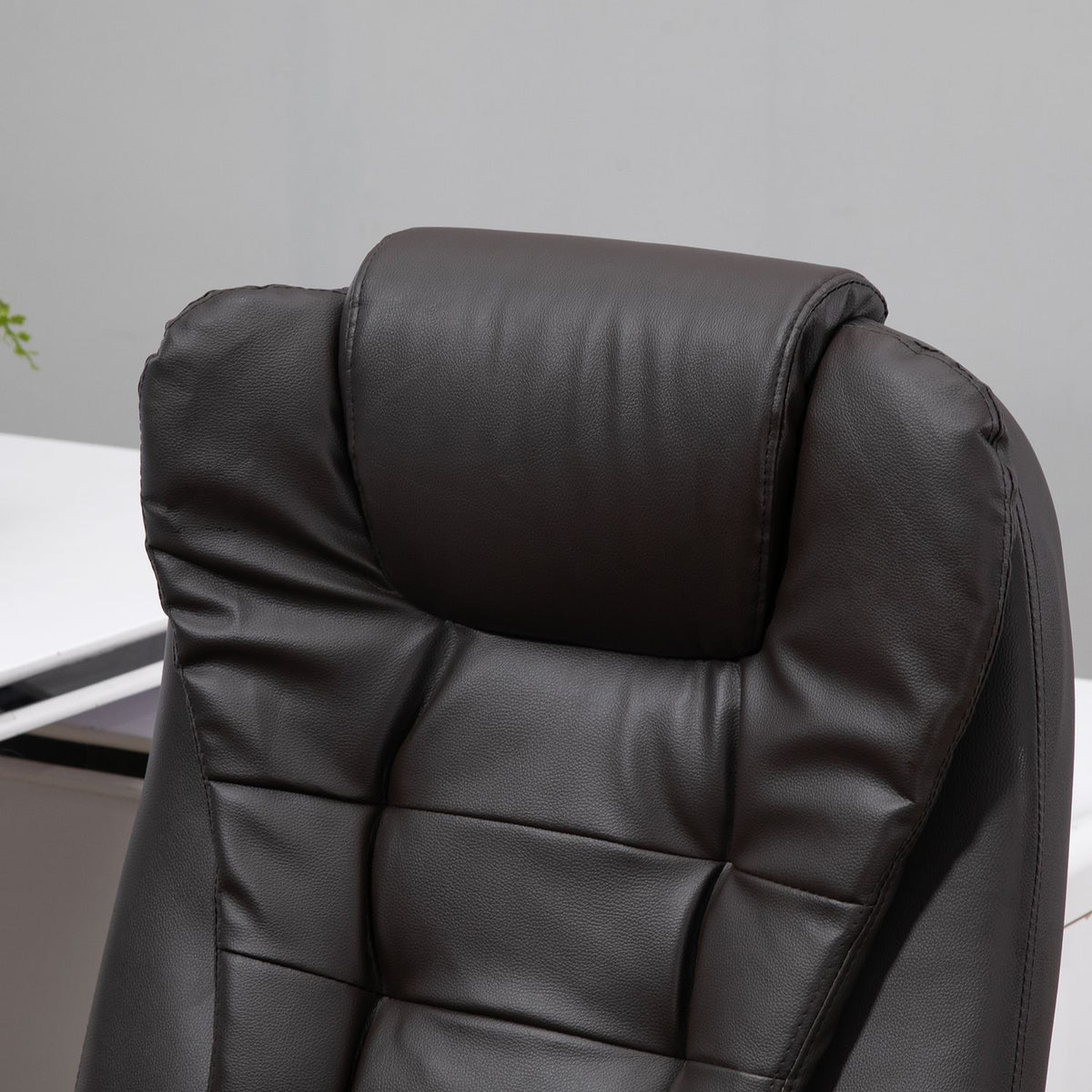Massage Chair Office Chair Office Chair Executive Chair Gaming Chair 6 Point Vibration Massage With Heat Function Faux Leather Leather Chair Rotatable (Brown)