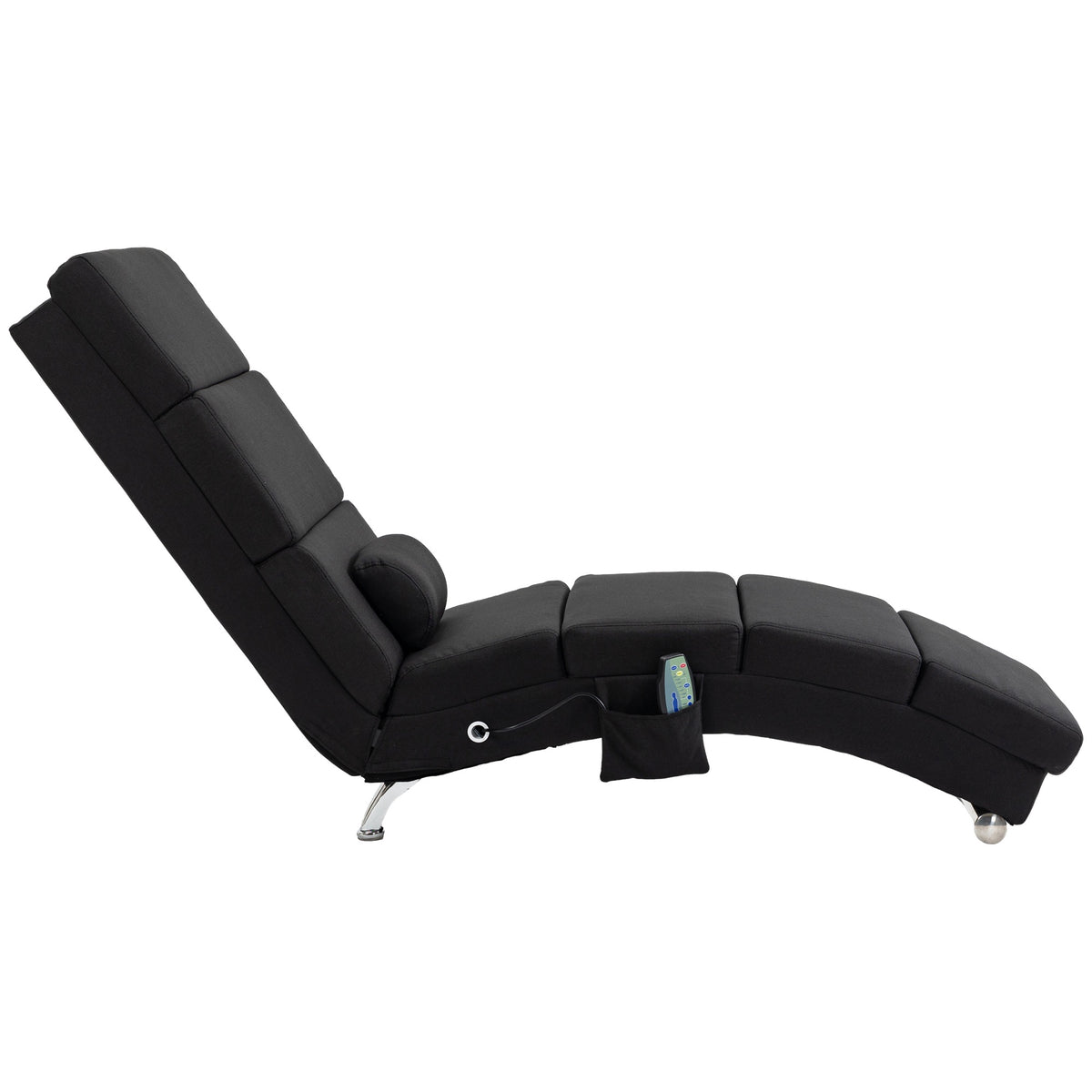 Massage Chair with 8 Vibration Points, 5 Modes, Black