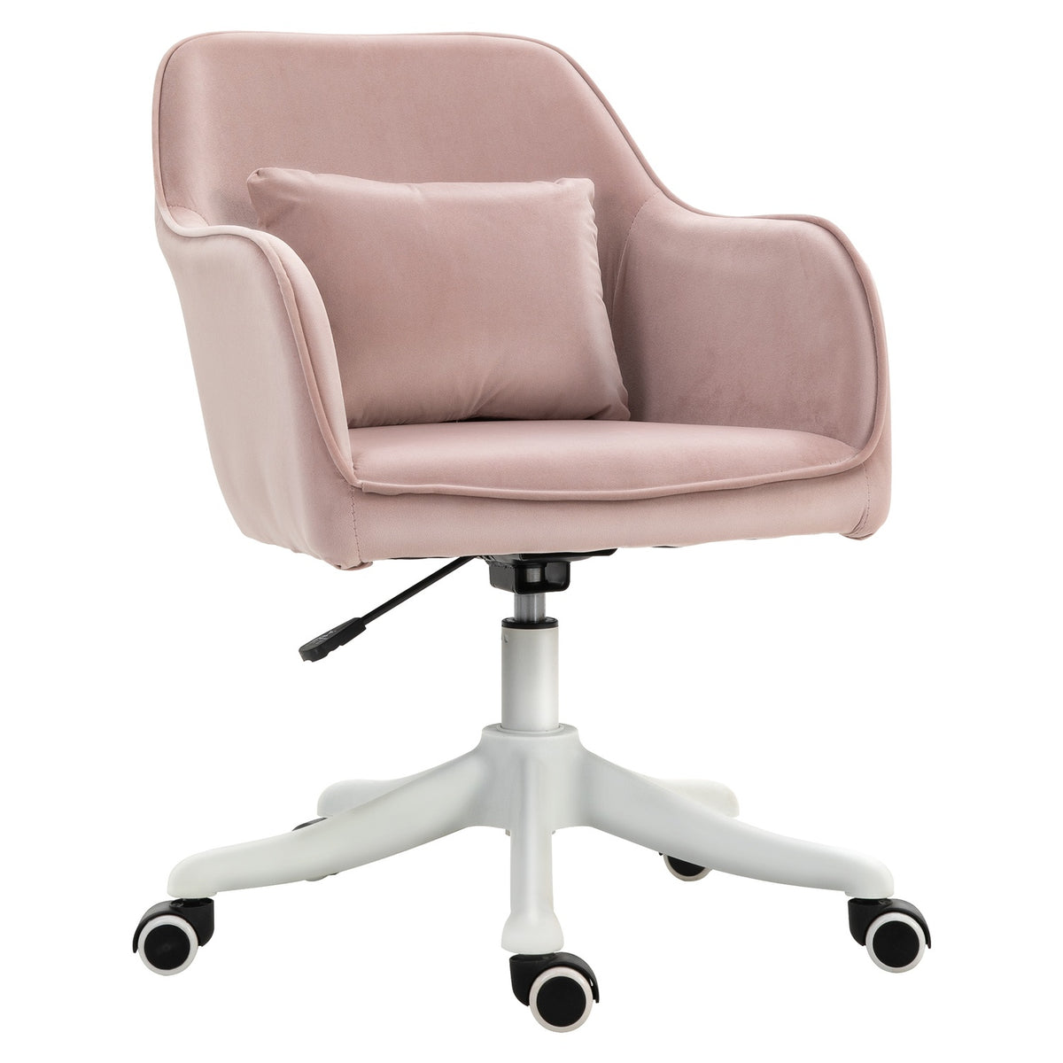 Massage Office Chair Desk Chair Swivel Chair Vibration Function Adjustable Armrests 55X65X79-89Cm