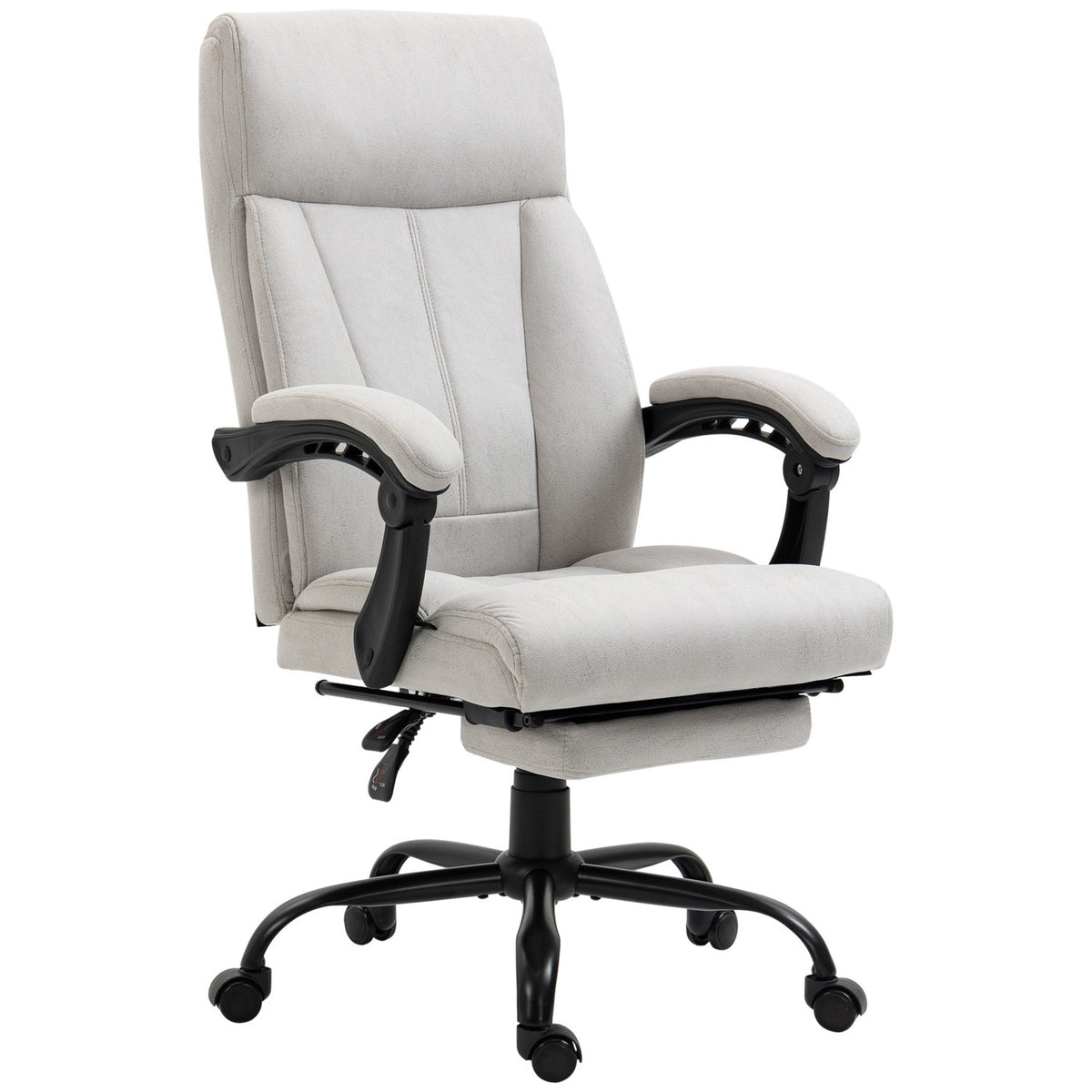 Massage Office Chair With Rocker Function, Desk Chair, 111-119 Cm Height-Adjustable Swivel Chair With Heating Function, Pc Chair With Footrest
