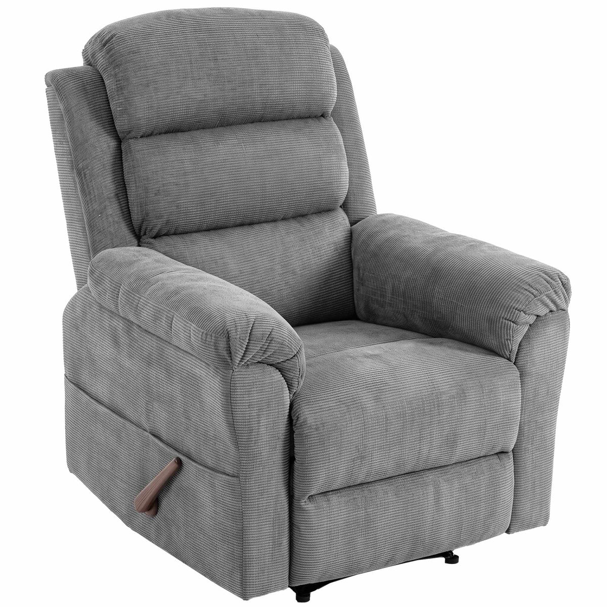 Massage Recliner Chair with Heat, Adjustable Headrest, Grey