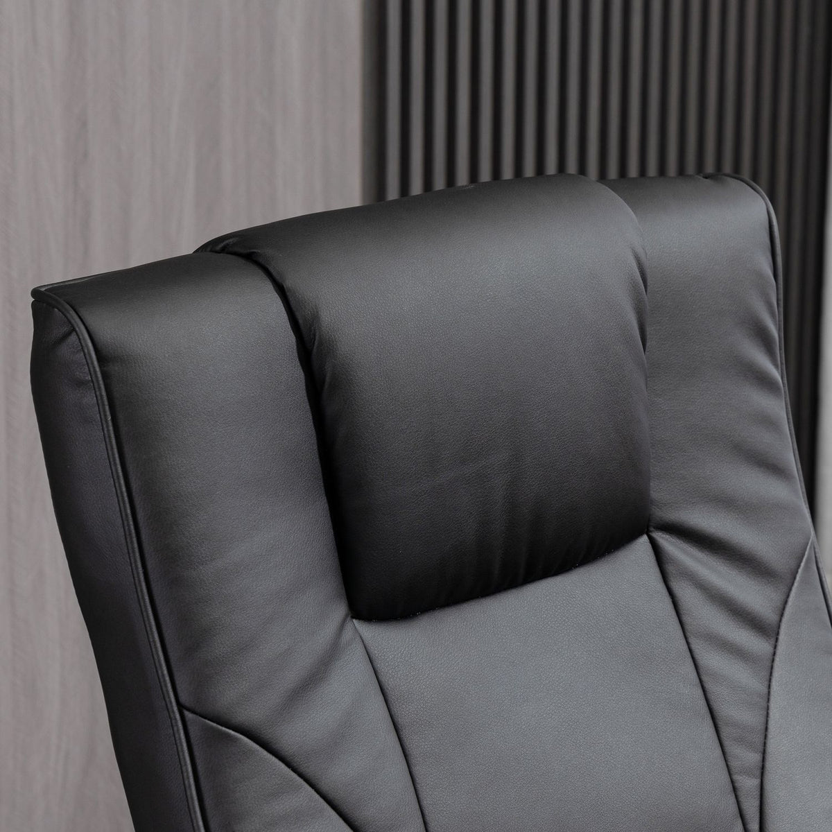 Massage chair, relaxation lounger with footstool, relaxation chair, reclining function, TV chair, lounge chair, 360° rotatable, faux leather, 73 x 83 x 106 cm
