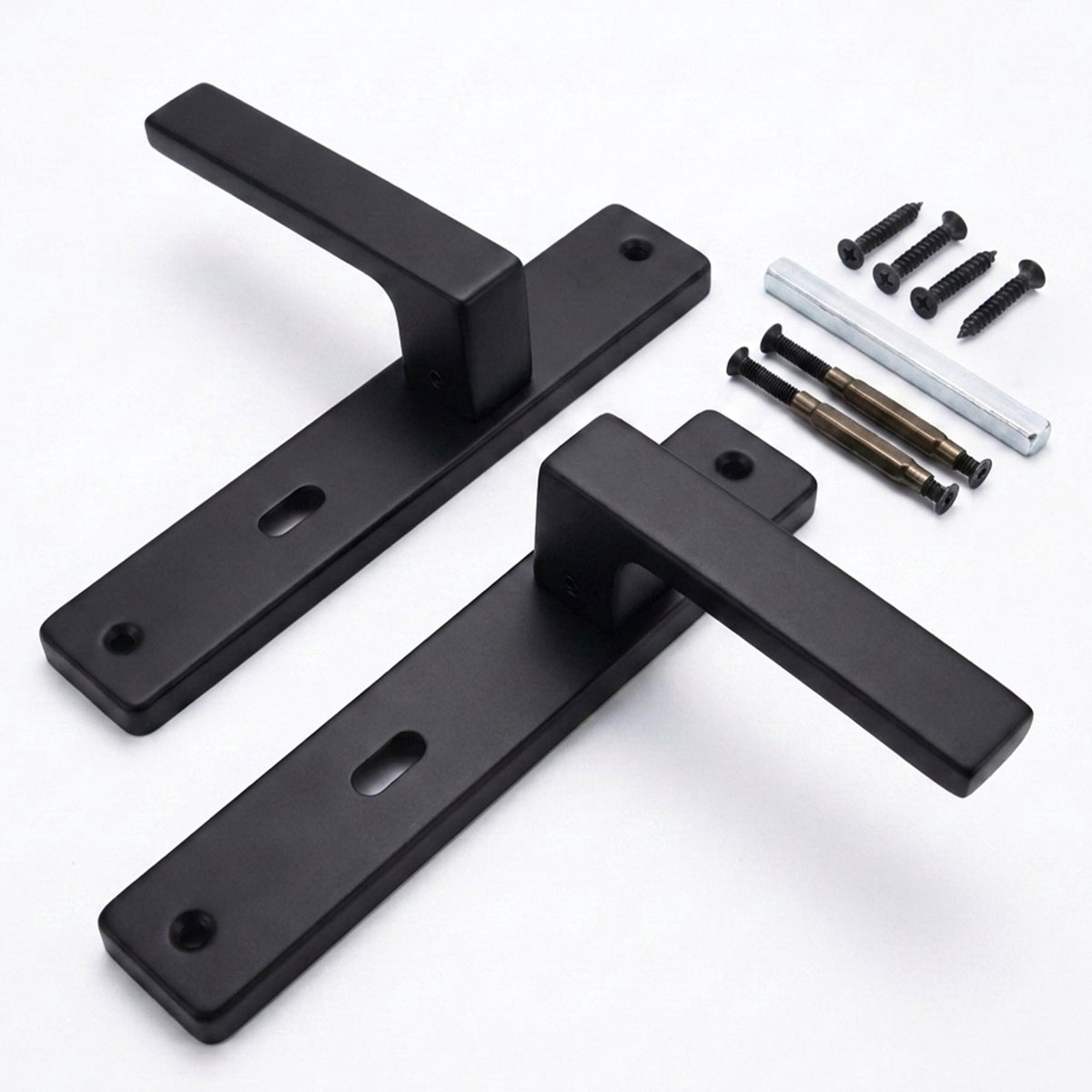 Matt Black Door Handle Set for Interior Doors