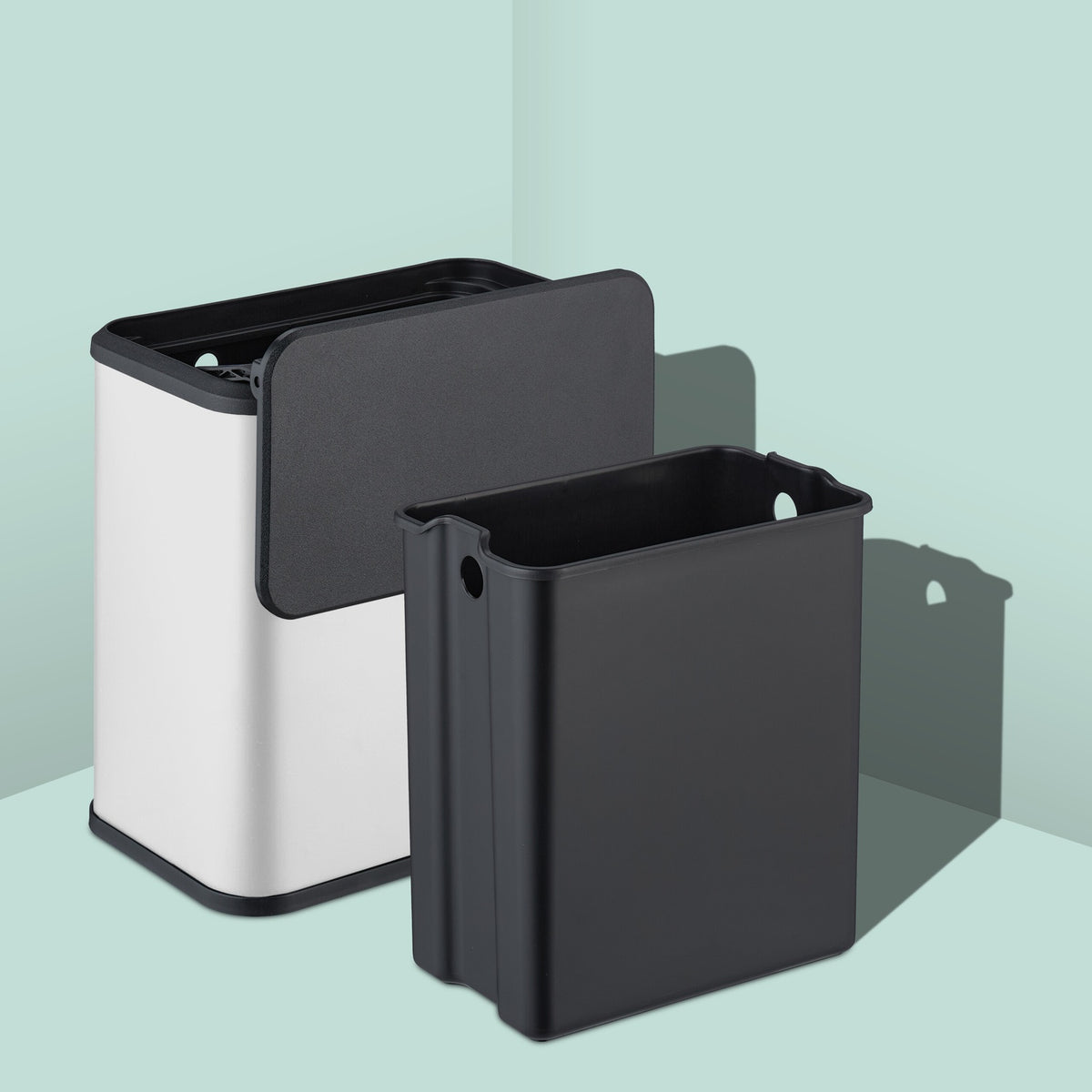Matte Bathroom Rubbish Bin, 5L – Hanging or Freestanding