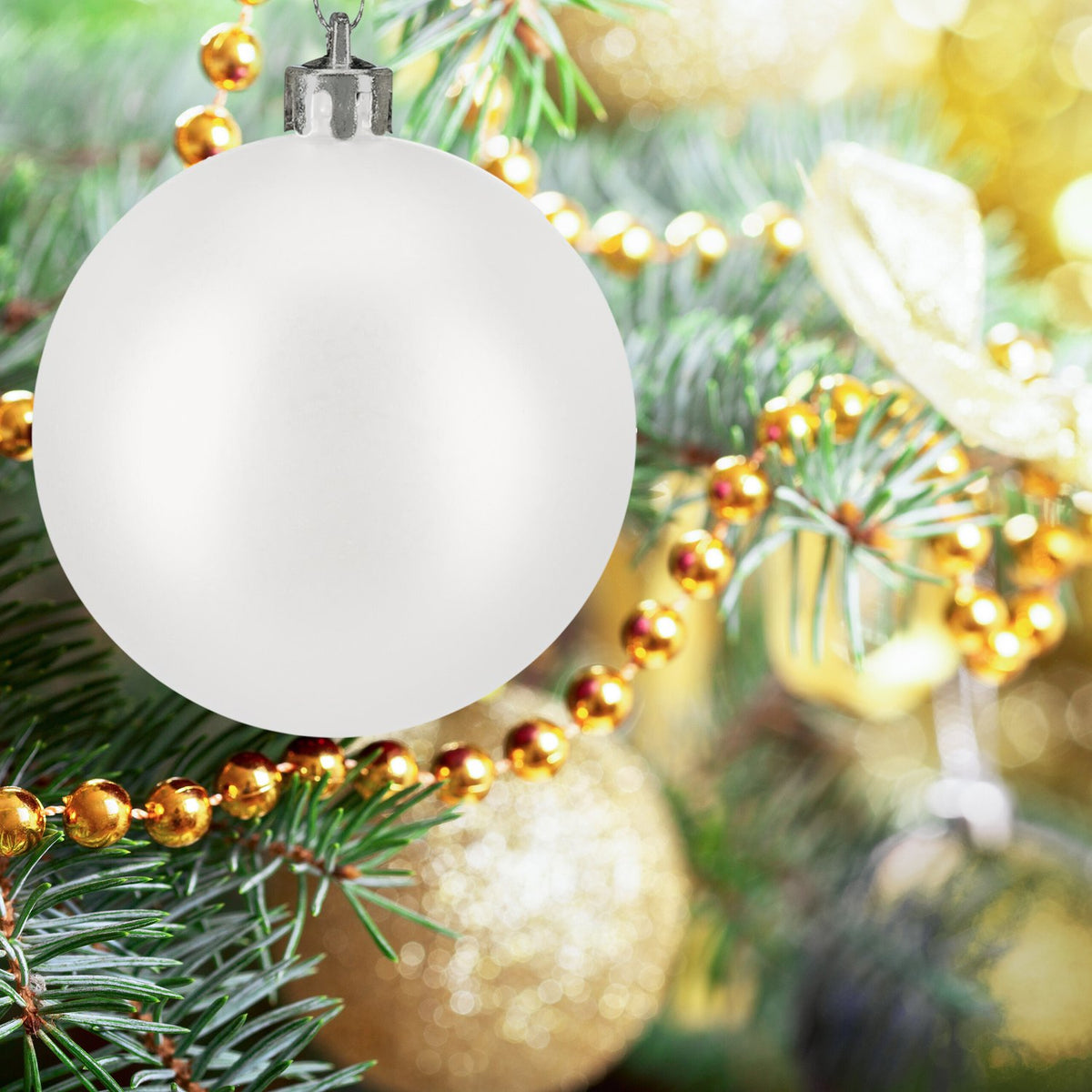 Matte Christmas Baubles Set, 100 Pieces