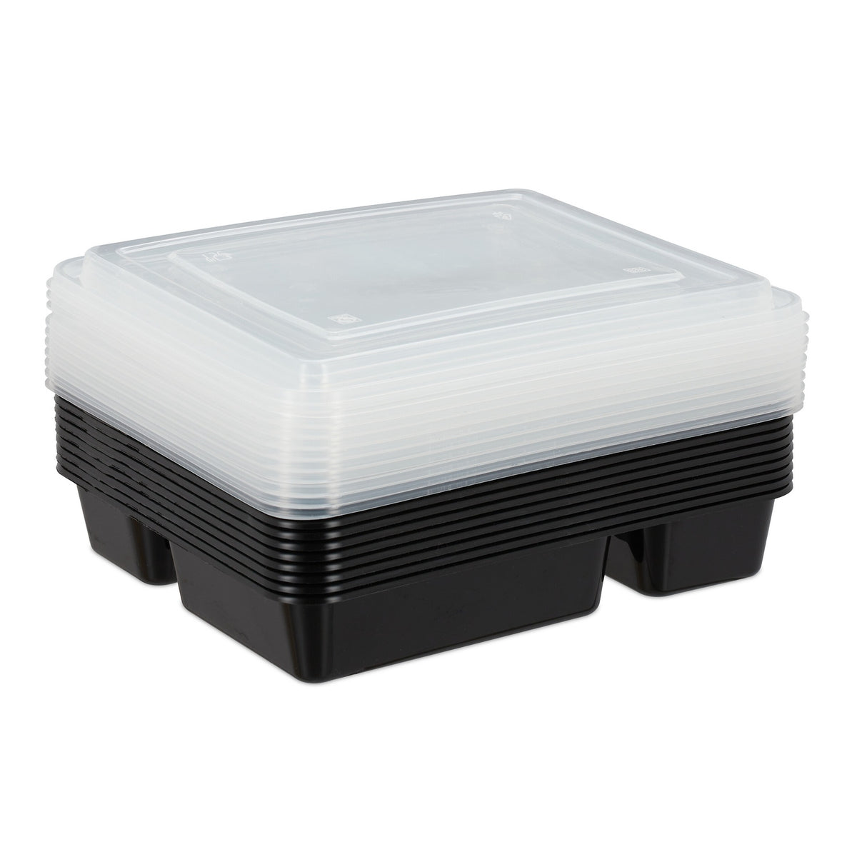 Meal preparation boxes with 4 compartments - 24 pcs
