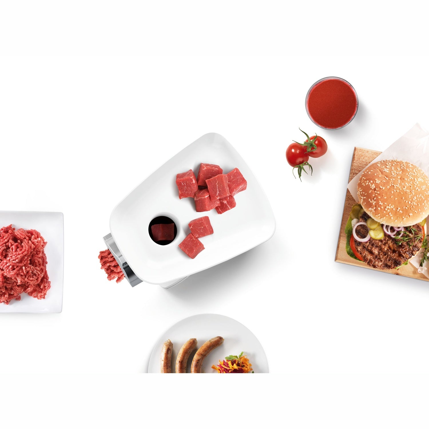 Meat Grinder MFW2515W 1500W Incl. fruit & juice press