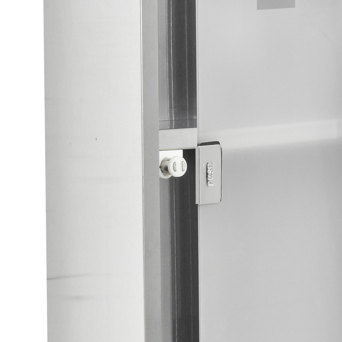 Medicine Cabinet First Aid Cabinet Frosted Glass Stainless Steel Silver 20X12X58Cm