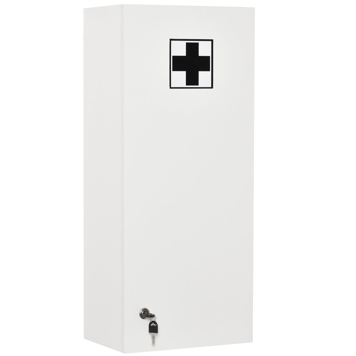 Medicine Cabinet Hanging Cabinet Lockable Adjustable First Aid Cross