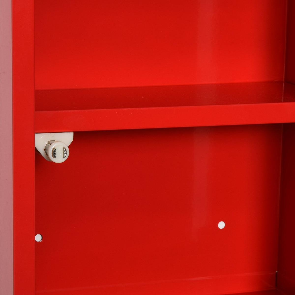 Medicine Cabinet Medicine Cabinet First Aid Cabinet With Lock 3 Compartments Metal Red 25 X 12 X 48 Cm