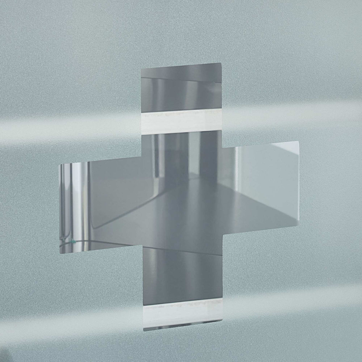Medicine cabinet with glass door