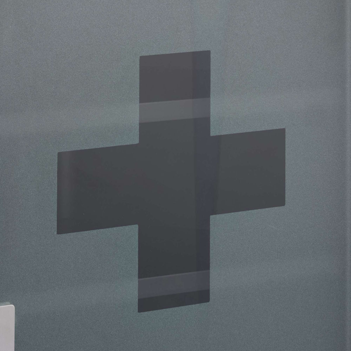 Medicine cabinet with glass door