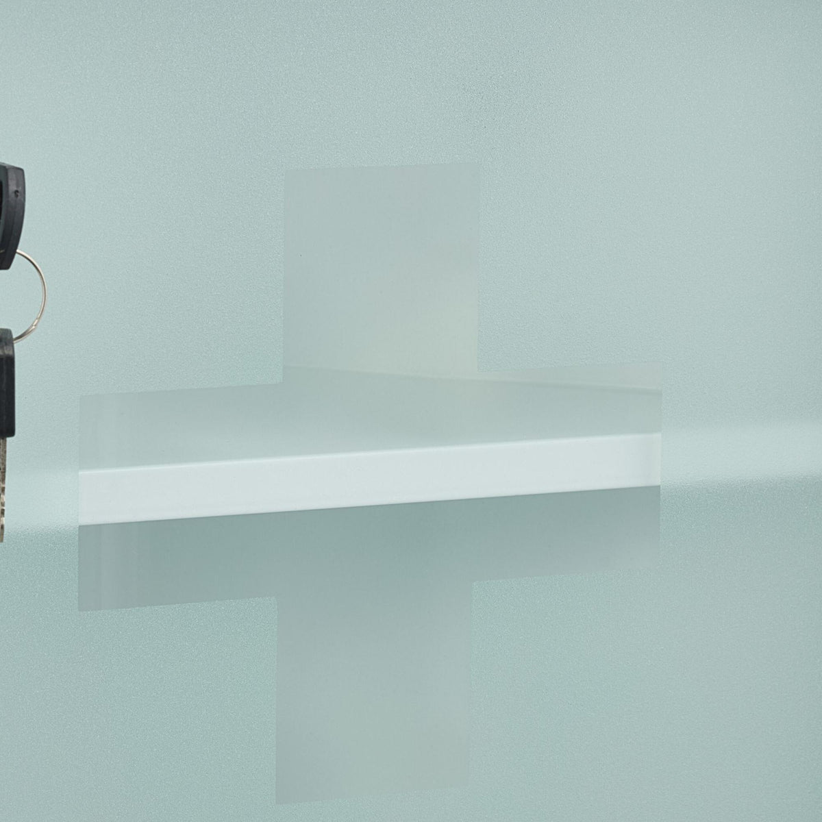 Medicine cabinet with glass door