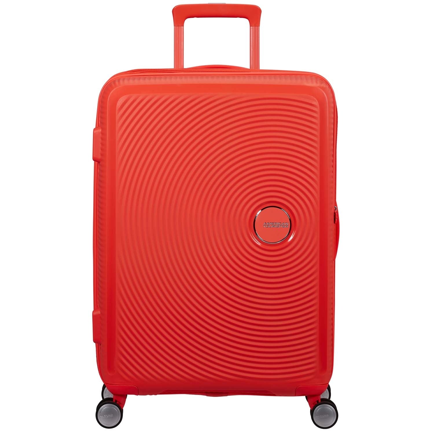 Medium Neon Orange Suitcase, Soundbox 67 cm