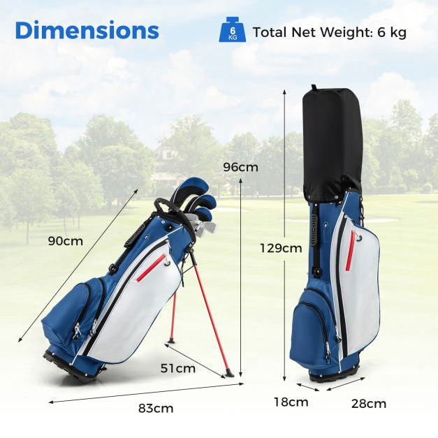 Men's 9-Piece Golf Club Set with Stand Bag, 460cc Driver