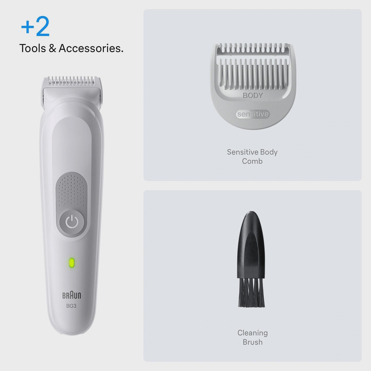 Men's Body Groomer with SkinGuard, Waterproof, 80-Minute Battery