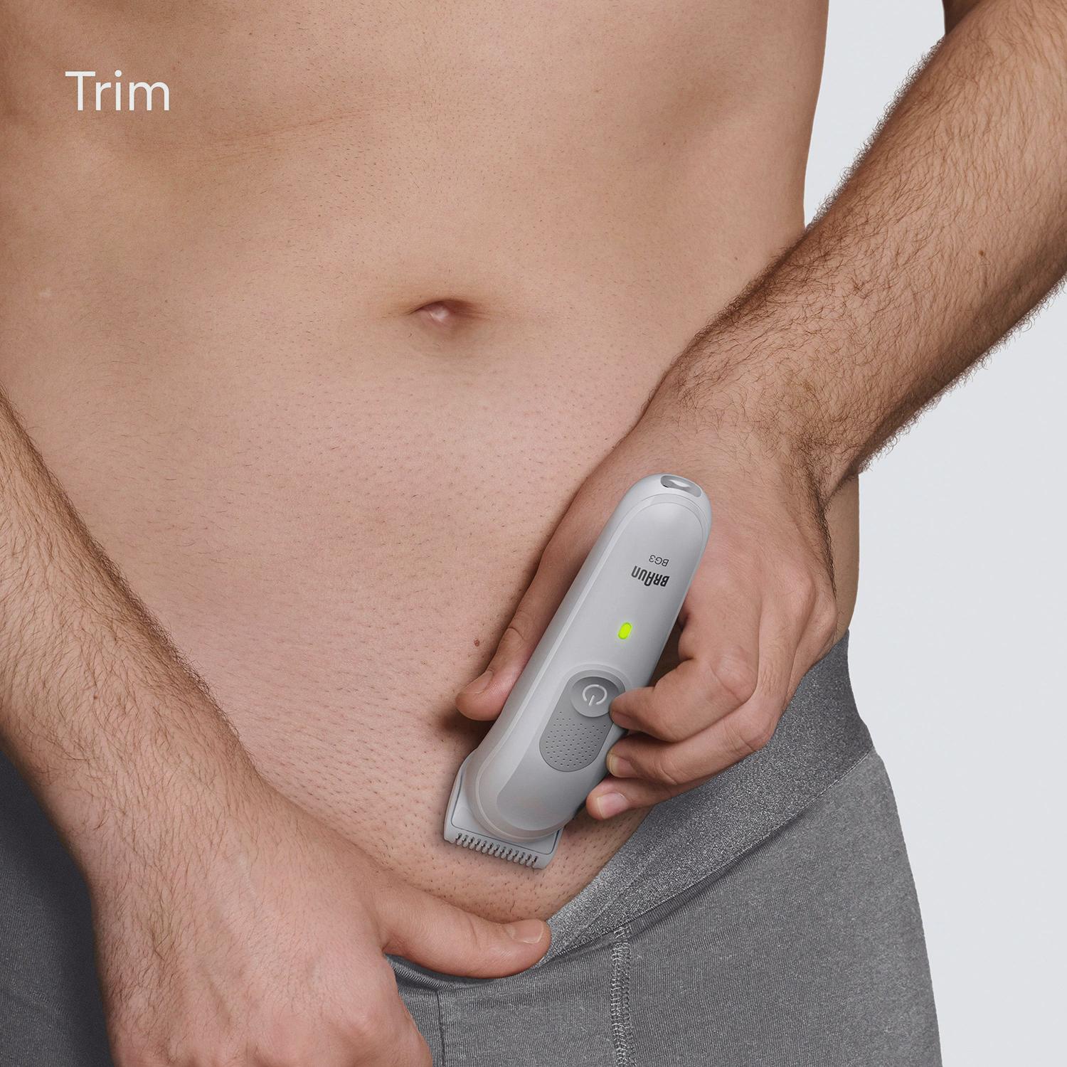 Men's Body Groomer with SkinGuard, Waterproof, 80-Minute Battery