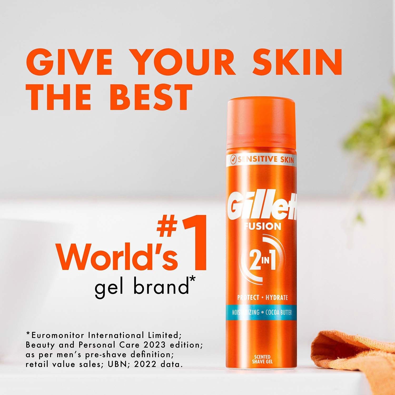 Men's Moisturizing Shaving Gel with Cocoa Butter, 200ml