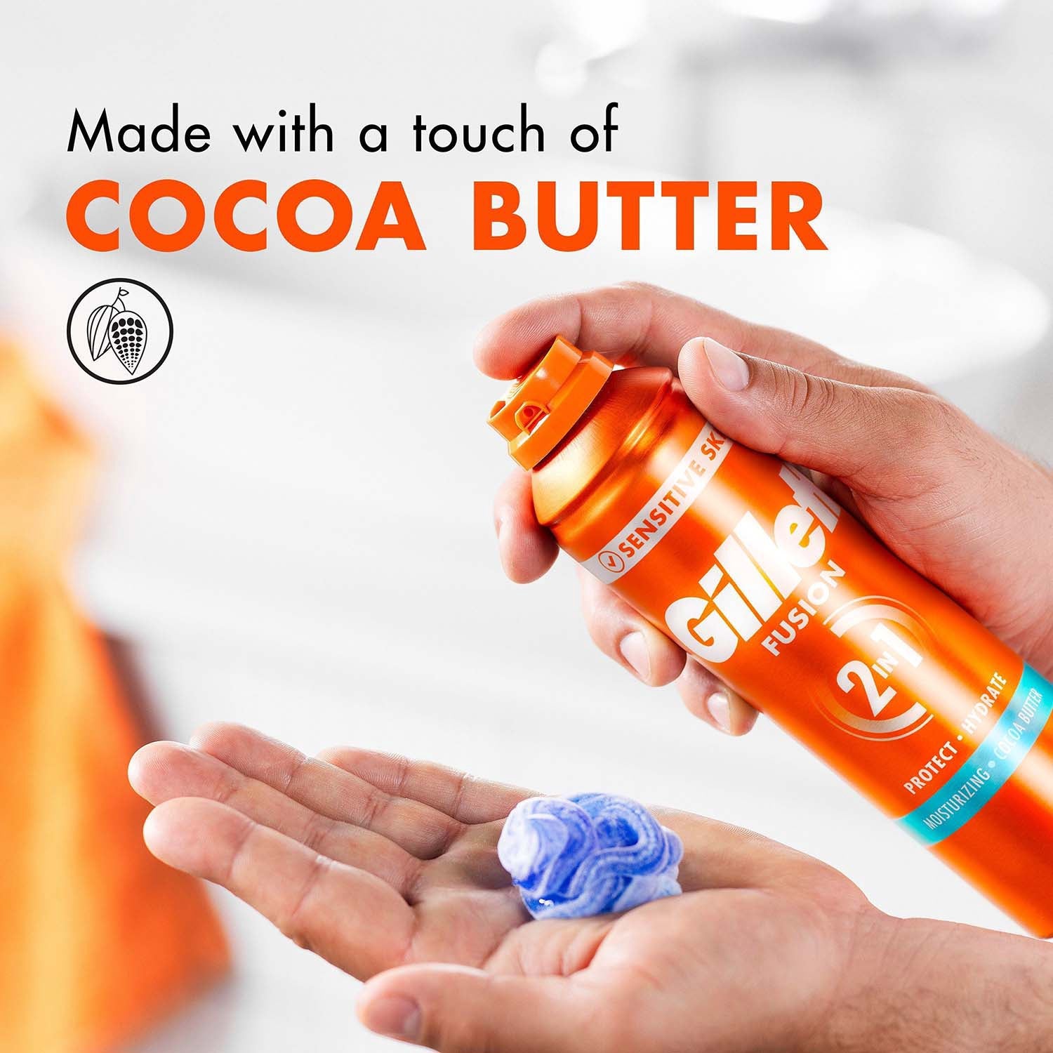 Men's Moisturizing Shaving Gel with Cocoa Butter, 200ml