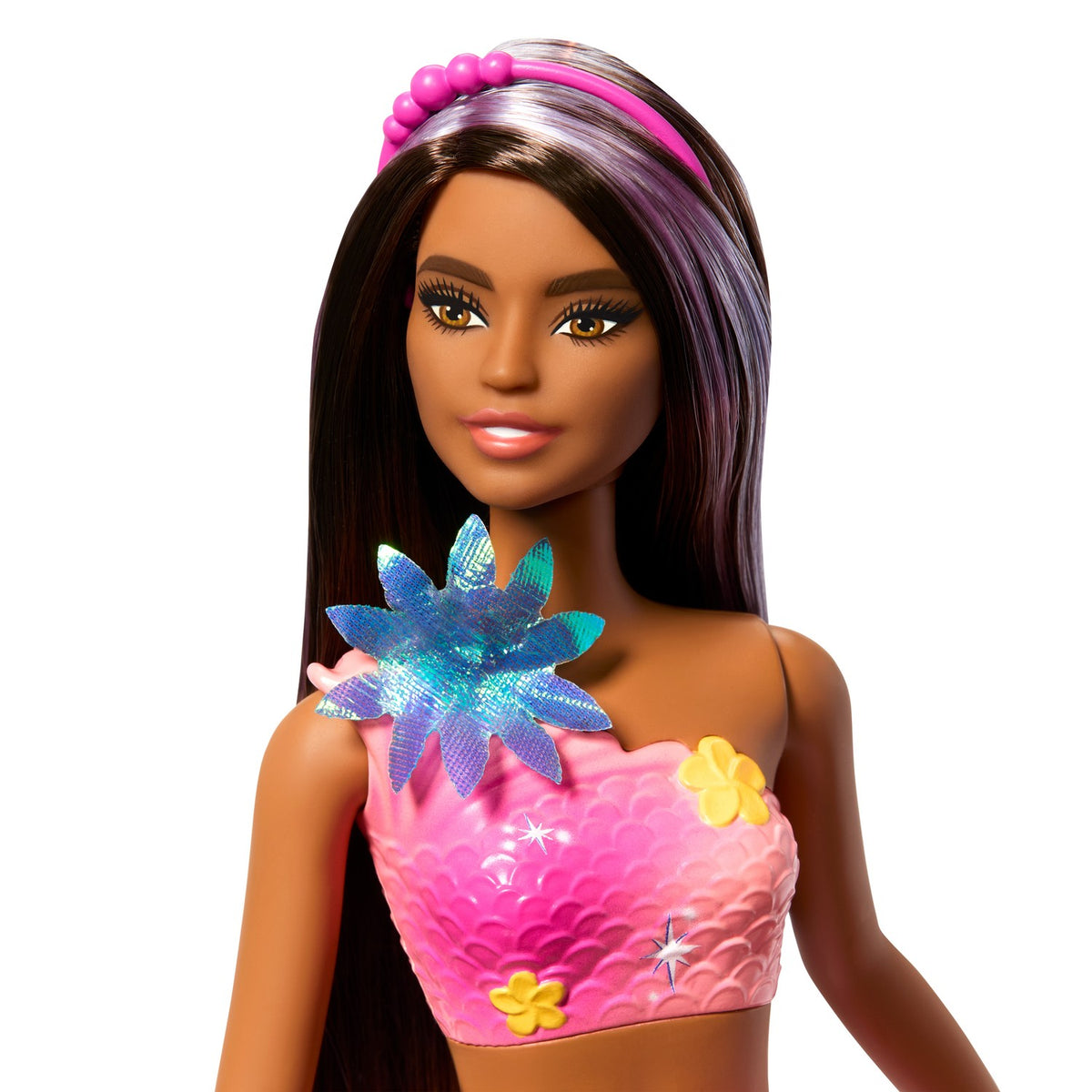 Mermaid Doll with Blooming Flowers, Underwater Play