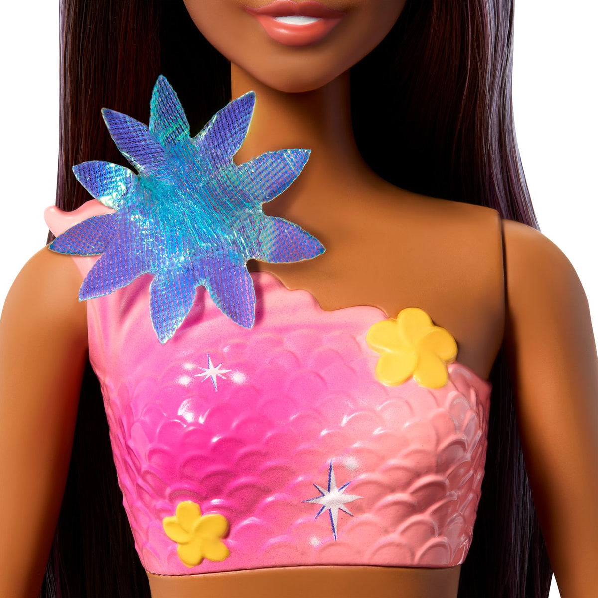 Mermaid Doll with Blooming Flowers, Underwater Play