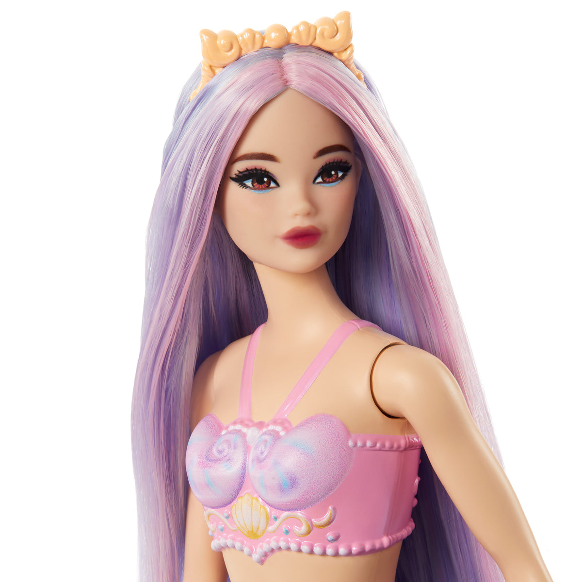 Mermaid Doll with Shell Top and Turquoise Fin